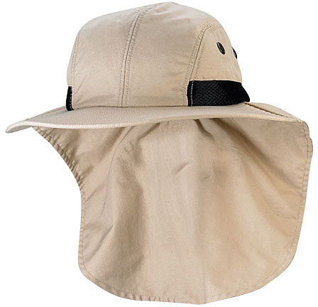 Large Bill Flap Cap Khaki