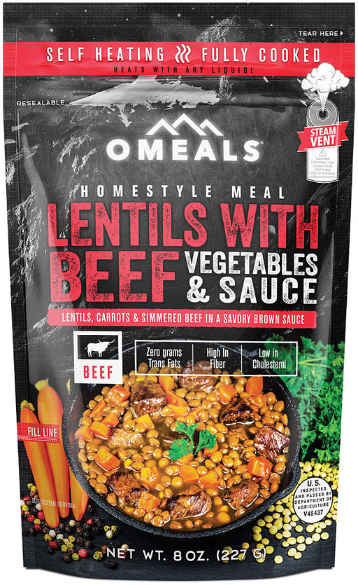 Omeals Lentils W/Beef