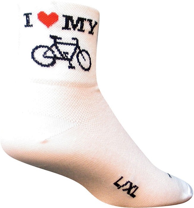 I Heart My Bike White S/M