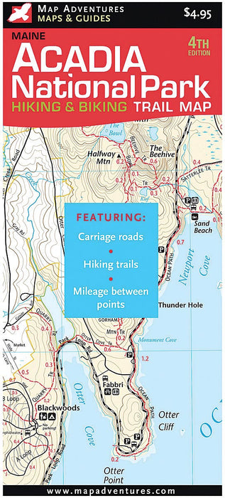 Acadia Hike/Bike Trail Map