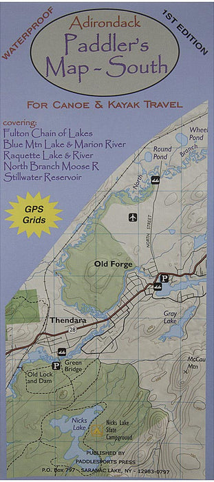 Adk Paddlers Map   South