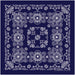 Te X As Paisley Bandana Navy