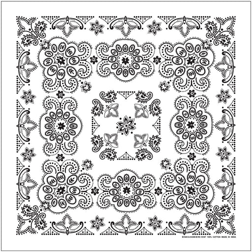 Te X As Paisley Bandana White