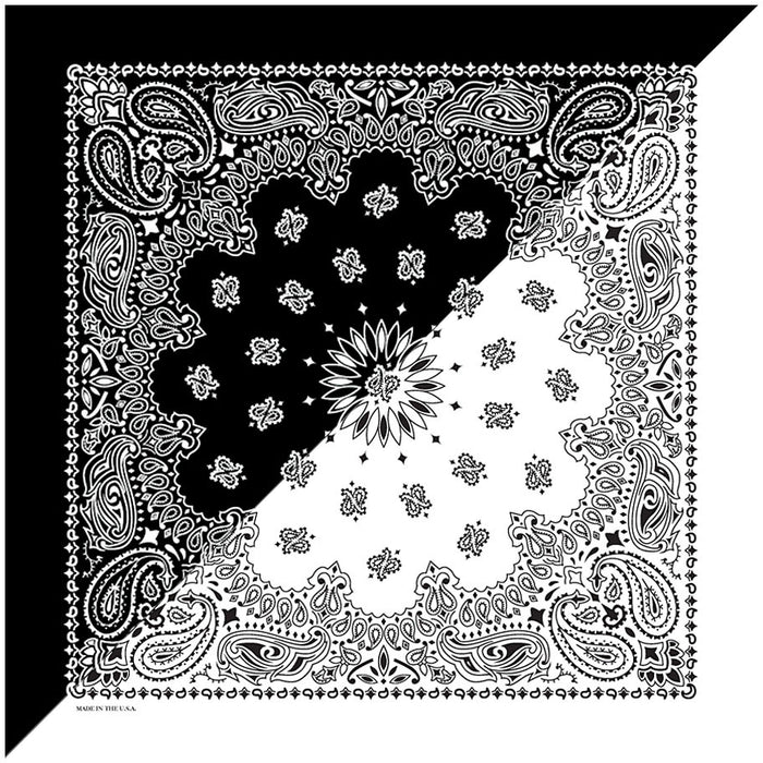 Split Paisley Black/White