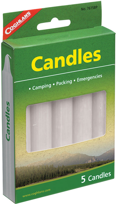 Coghlans White Candles 5 Pk