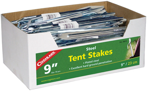 Steel Tent Stake 9" Bulk