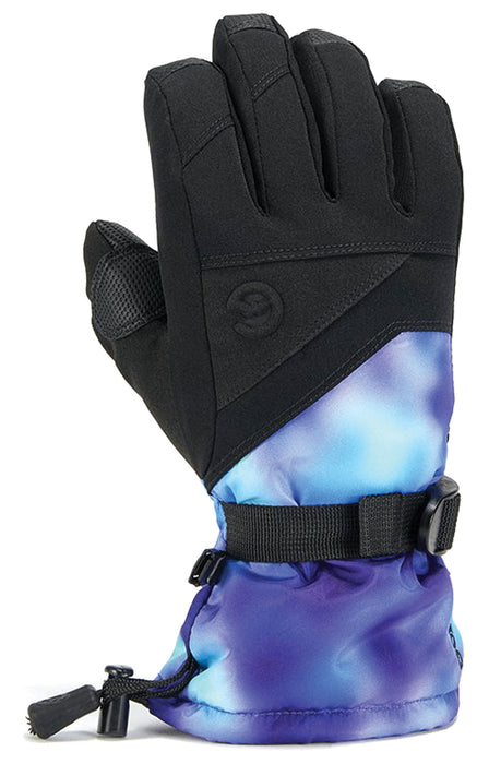 Stomp Glove Jr Lg Blk/Prp Tdye