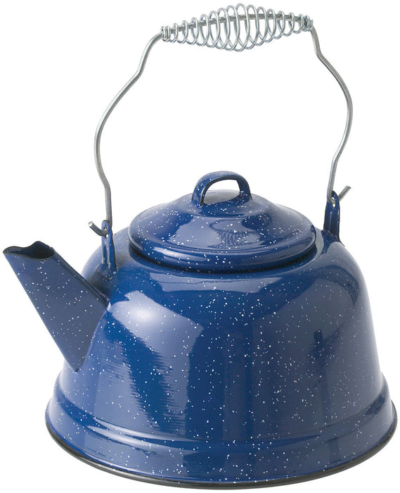 Enamel Tea Kettle 10 Cup Blue