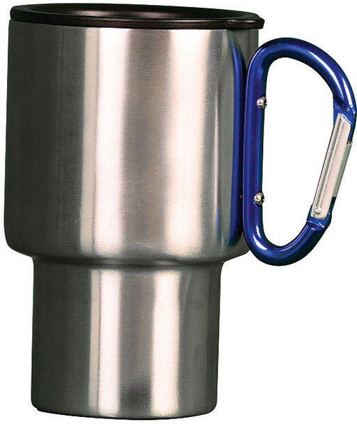 Carabiner Travel Mug Blue 14 Oz