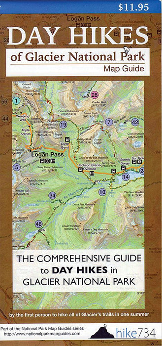 Day Hikes Glacier Np Map Guide