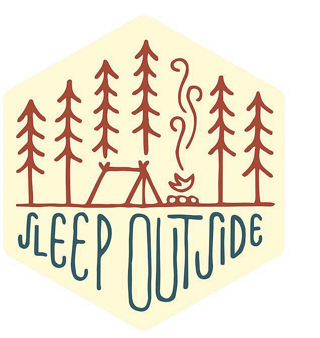 Sleep Outside Sticker