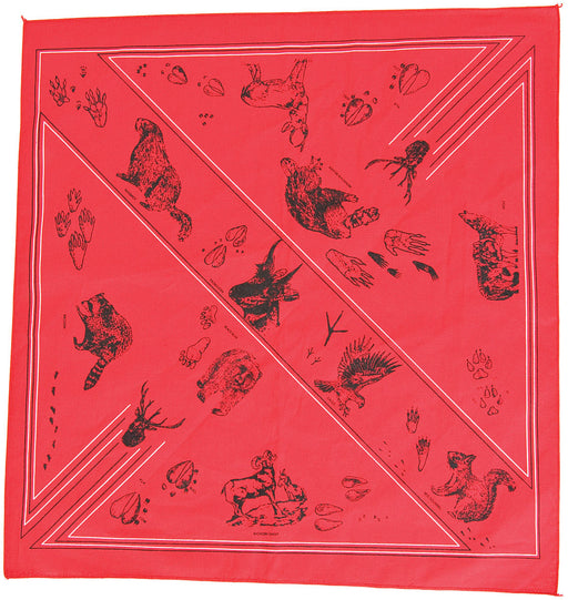 Bandana Animal Tracks Assort