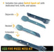 Eco Five Pc Mess Kit Oceanblue